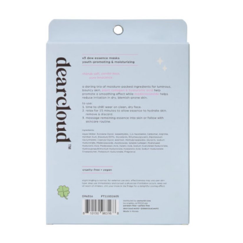 Picture of dearcloud Beary Cherub Deep-Moisturizing Dew Essence Face Mask